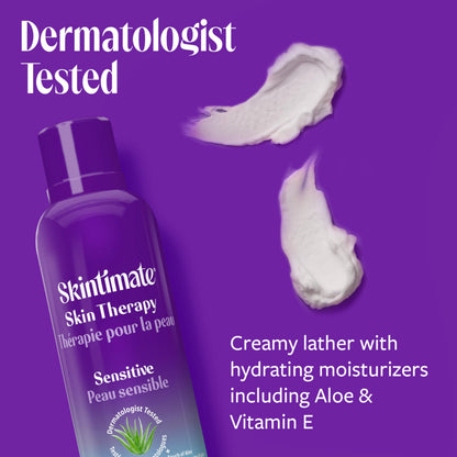 Skintimate Skin Therapy Sensitive Skin Moisturizing Shave Gel for Women with Vitamin E