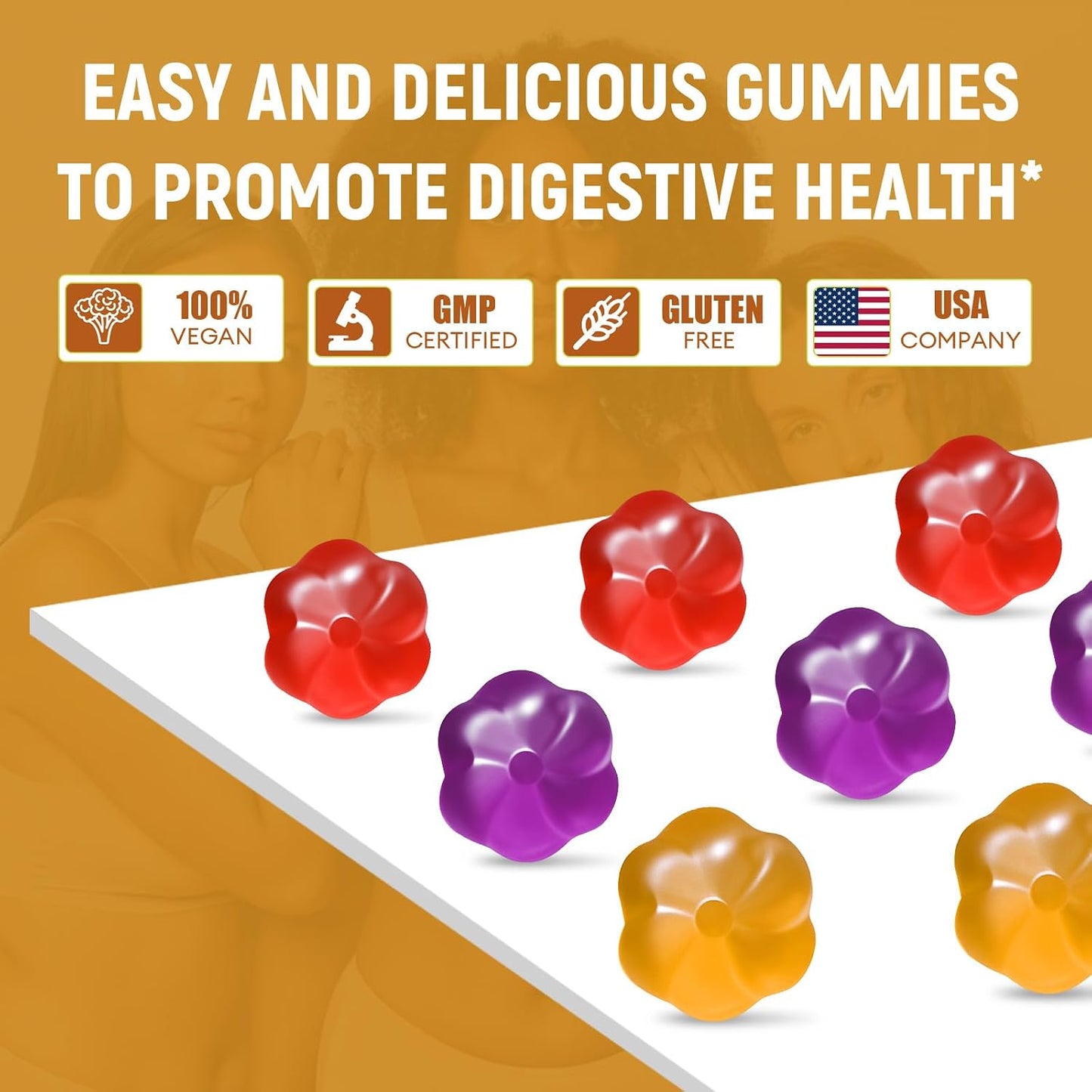 Migcopat (Grape, Apple, Orange) Fiber Gummies+Grape Gummies