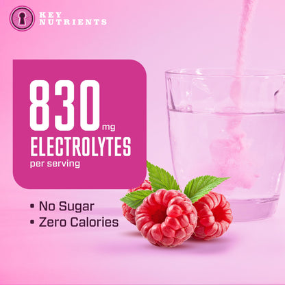 KEY NUTRIENTS Multivitamin Electrolytes Powder Packets - Juicy Raspberry 20 Pack