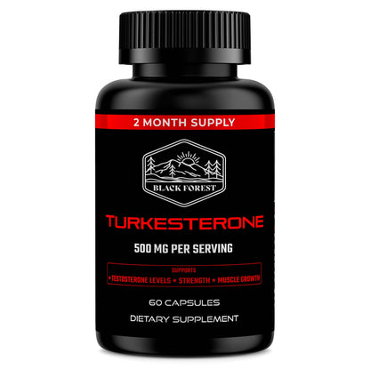 Black Forest Turkesterone Tongkat Ali Supplement 1000mg per Serving (Max Purity 95%) Turkesterone Supplement for Men (Tongkat Ali for Men Longjack 200:1) Similar to Tongkat Ali Fadogia Agrestis