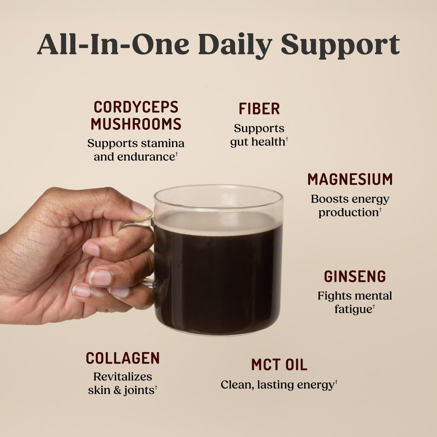 Bulletproof Energy Collagen Protein Powder, Vanilla Bean, 20g Grass-Fed Collagen Peptides, 7g Fiber with MCT Oil & Adaptogens, Caffeine-Free, 18.3 Ounces
