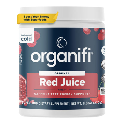 Organifi Red Juice - Energy Powder Reduces Afternoon Crashes and Boosts Digestion and Immune System, 30 Servings