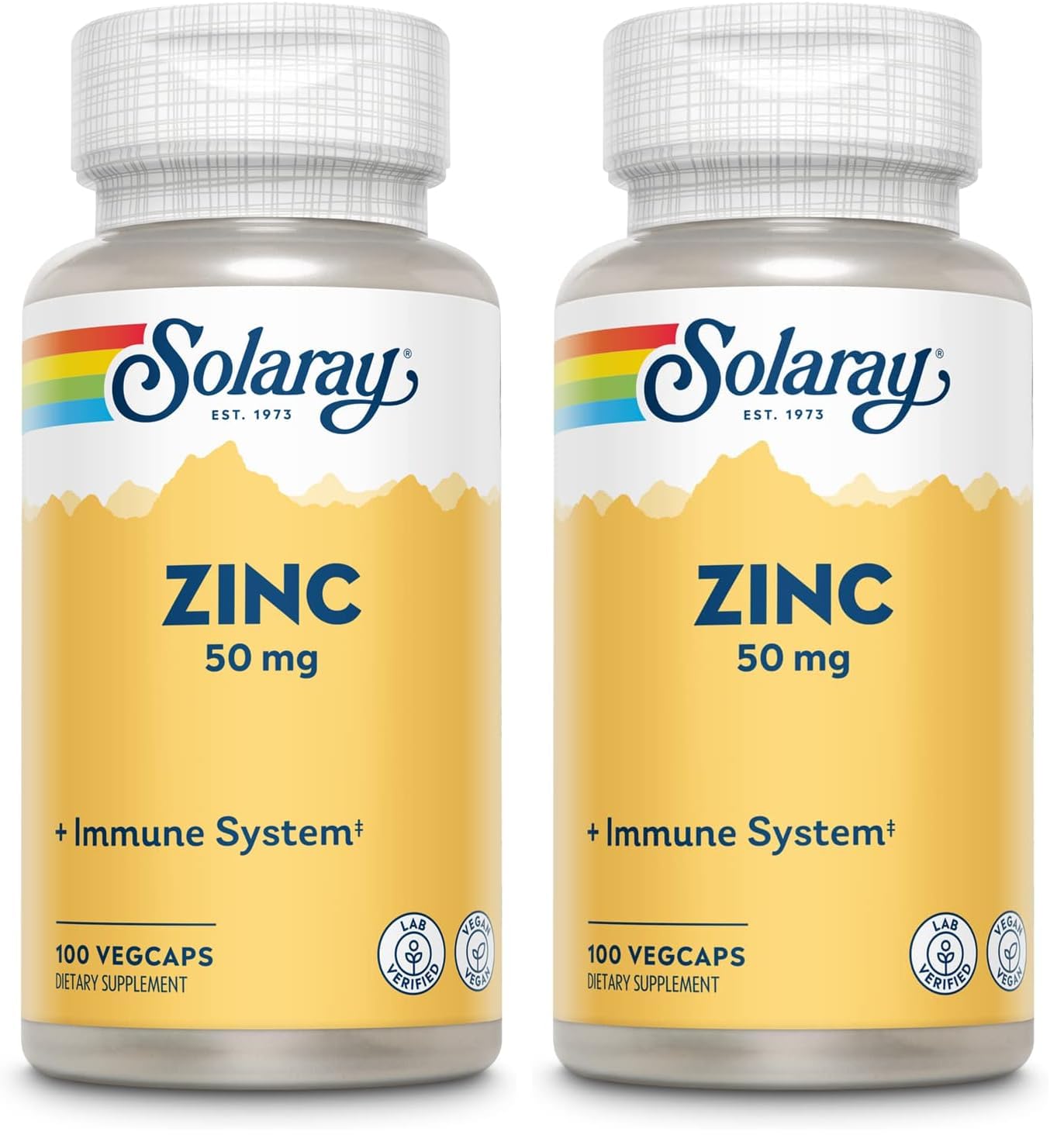 Solaray Zinc 50mg Immune Support Capsules, 100 Count, Vegan, Pumpkin Seed