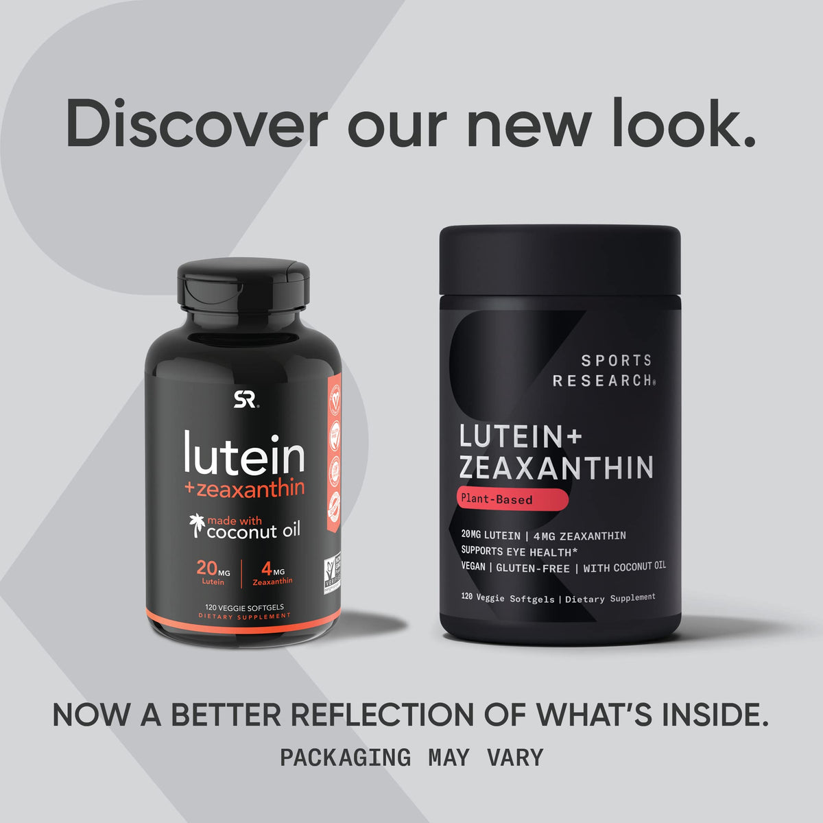 Sports Research Vegan Lutein + Zeaxanthin (20mg) with Organic Coconut