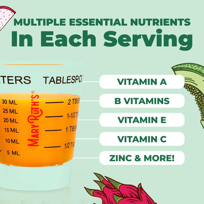 MARYRUTH'S Liquid Multivitamin + Hair Growth | Clinically Tested in Women for Thicker Hair & Facial Wrinkles | Biotin 10000mcg | Lustriva Hair Growth Supplements | Skin Care | Ages 18+ | 15.22 Fl Oz