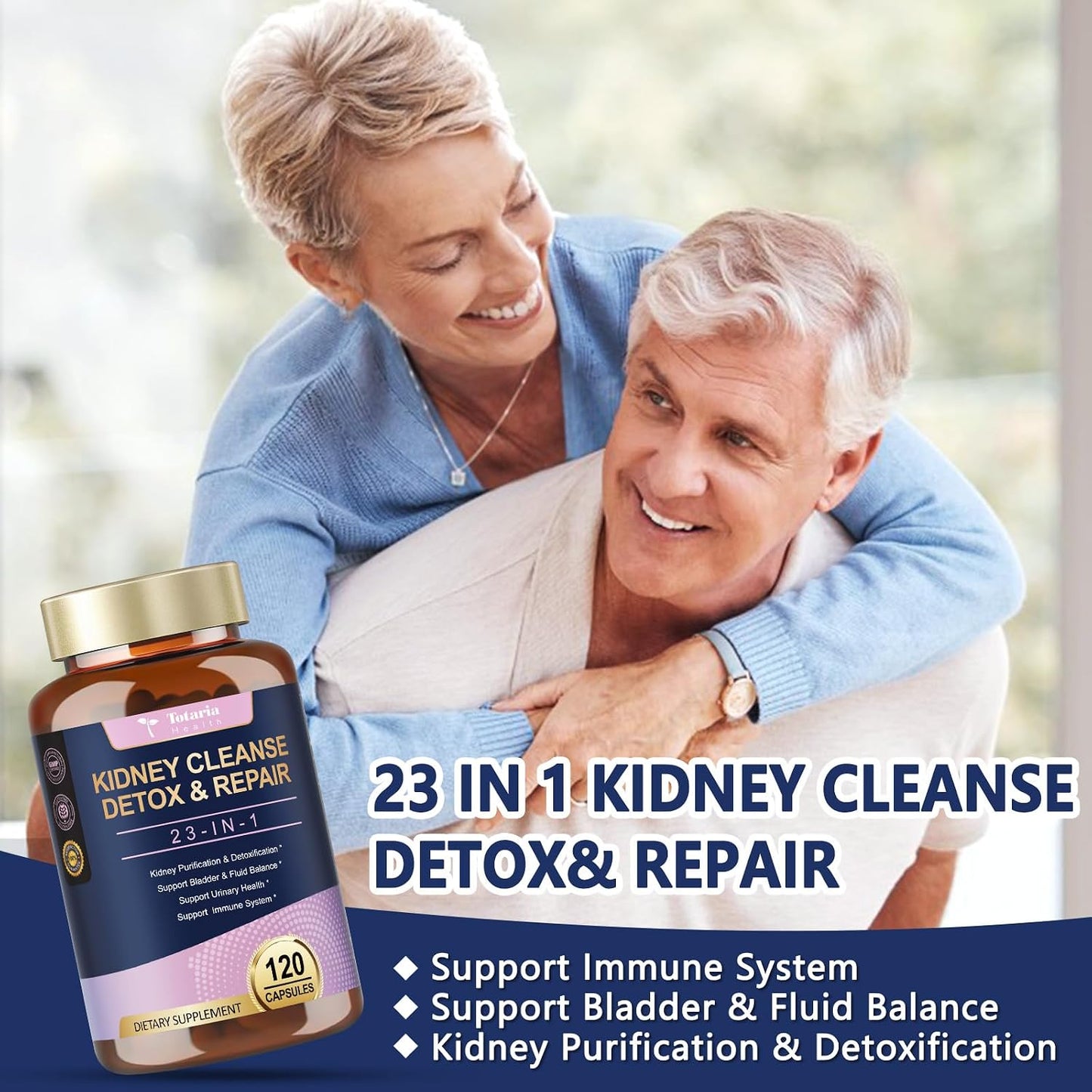 Kidney Cleanse Detox & Repair, Advanced Kidney Support Supplement - Cranberry & Chanca Piedra Pills for Bladder Control, Urinary Pain Relief, Cranberry Urinary Tract Health, Kidneey Stones Dissolver