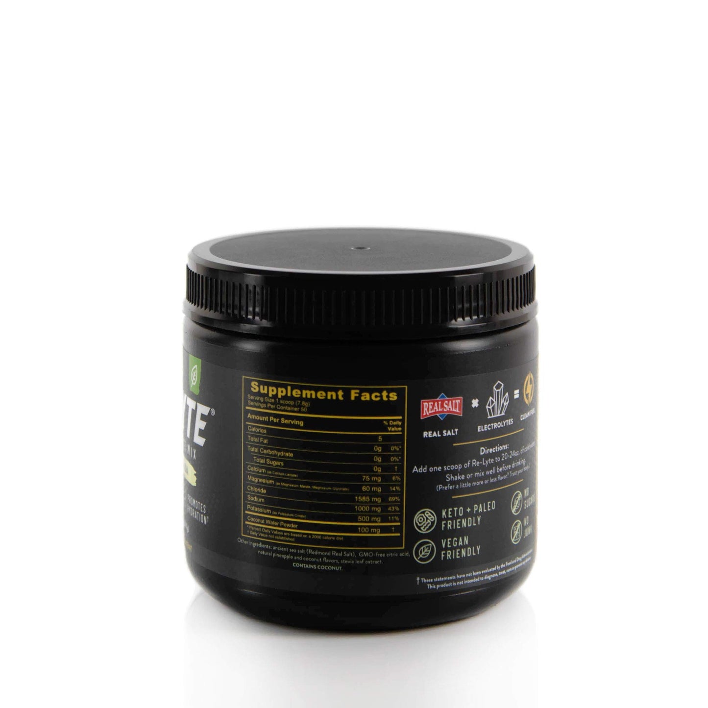 REDMOND Re-Lyte Sugar Free Electrolyte Powder Mix (Strawberry Lemonade) | Zero Sugar Electrolytes, Hydration Powder