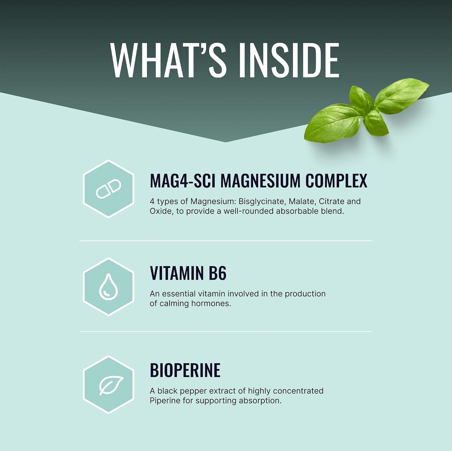 Approved Science Magnesium Complex - Magnesium Bisglycinate, Malate, Citrate, and Oxide, Heart, Headaches, Cramps, Energy - High Absorption - 60 Capsules - 1 Month Supply - Non-GMO - Vegan