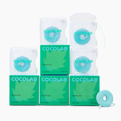 Cocofloss Expanding Woven Dental Floss by COCOLAB, Mint Scent, 1-Pack