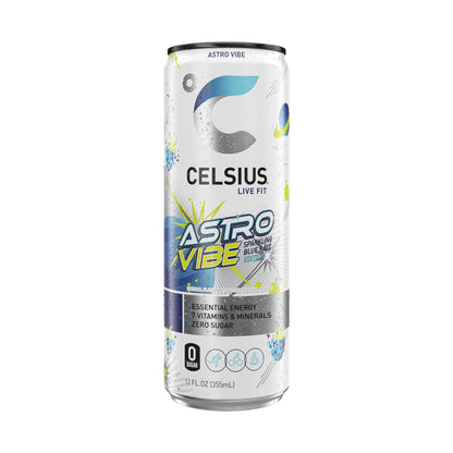 CELSIUS RETRO VIBE Sparkling Sherbet Slush, Sugar Free Energy Drink, 12 Fl Oz (Pack of 12)