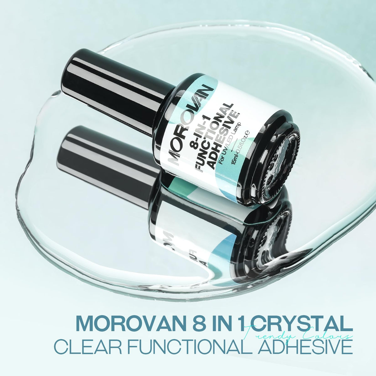 Morovan Builder Gel for Nails: Clear 8 in 1 Builder Gel with Gel Top Coat and Base Coat
