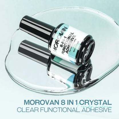 Morovan Builder Gel for Nails: Clear 8 in 1 Builder Gel with Gel Top Coat and Base Coat