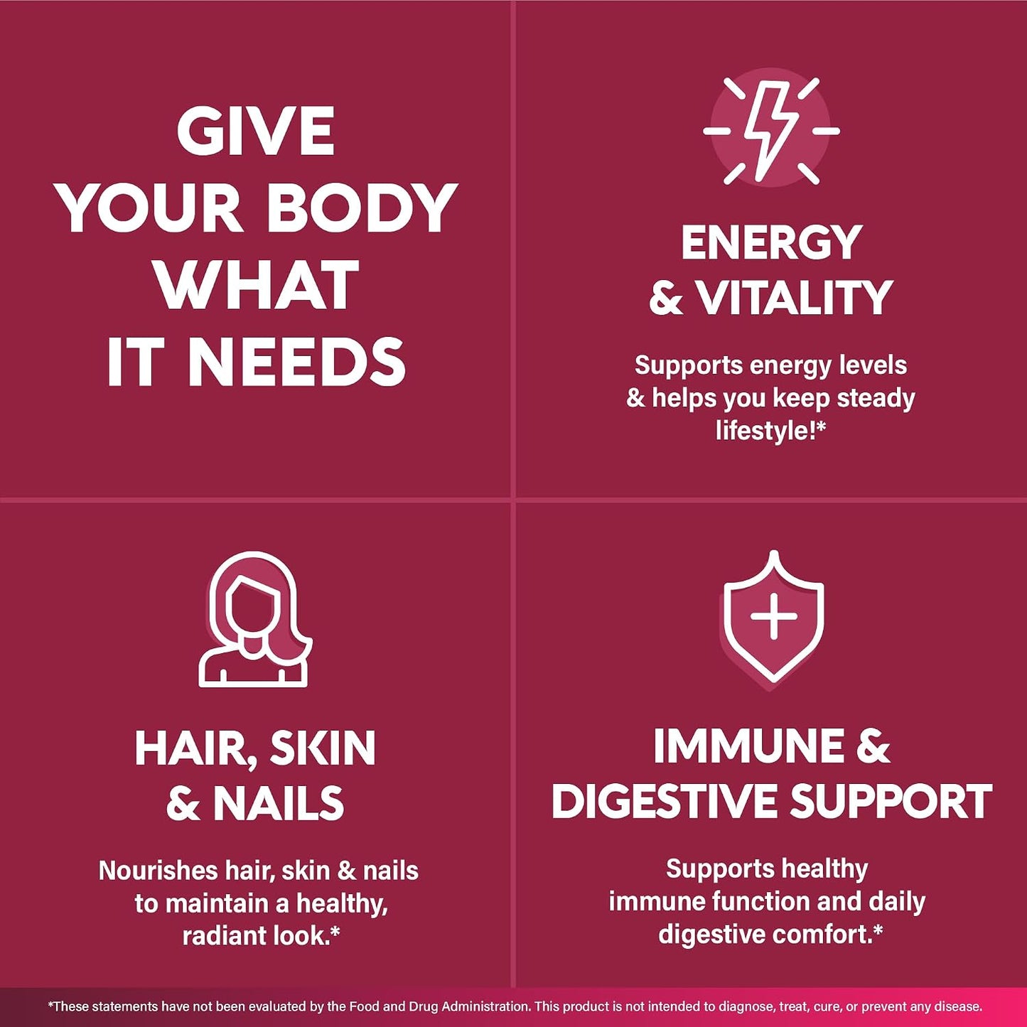 Multivitamin for Women - B-Complex | Whole Foods | Hair Growth Support | Digestion & Metabolism | Iron - 47in1 Womens Multivitamin - Bioavailable & Gentle on Stomach - 90 Capsules, 3 Month Supply