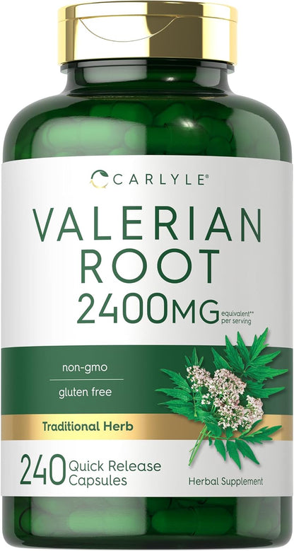 Carlyle Valerian Root Extract Supplement | 240 Capsules | Traditional Herbal Formula | Non-GMO & Gluten Free