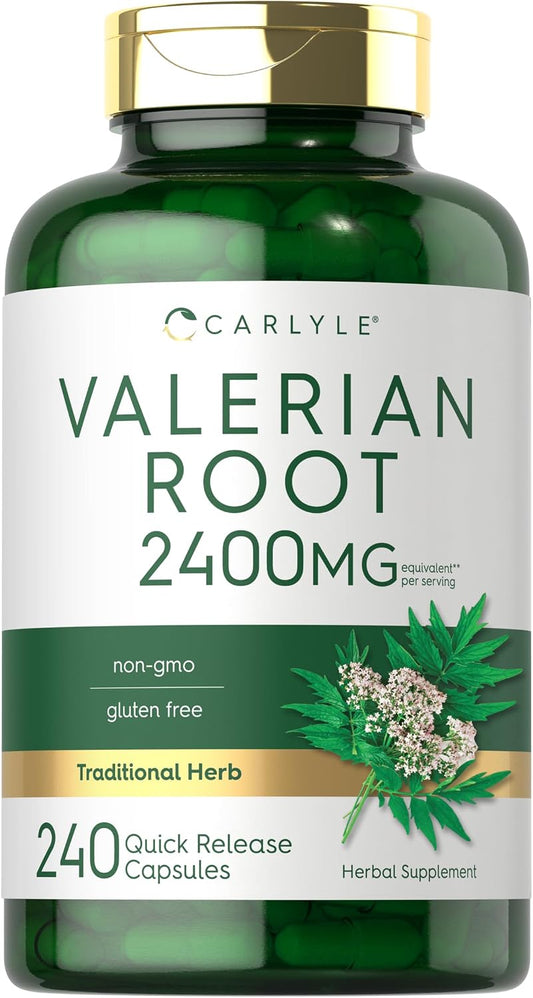 Carlyle Valerian Root Extract Supplement | 240 Capsules | Traditional Herbal Formula | Non-GMO & Gluten Free