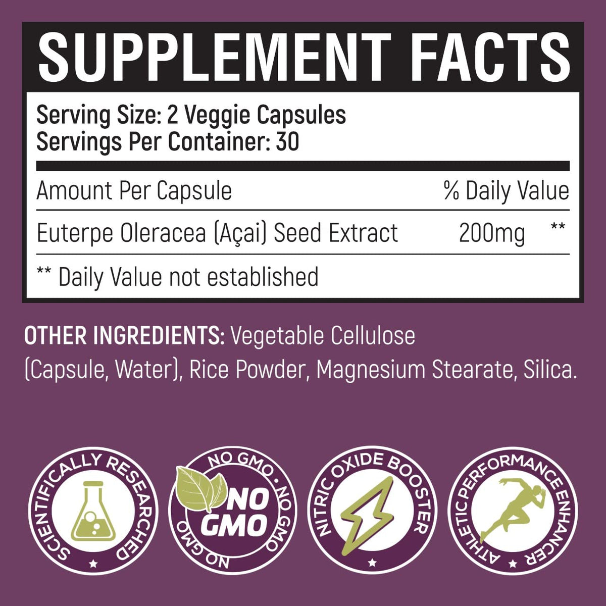 POWER SEEDAÇAÍ New Patented Nitric Oxide Supplement -Increase Blood Flow & Circulatio