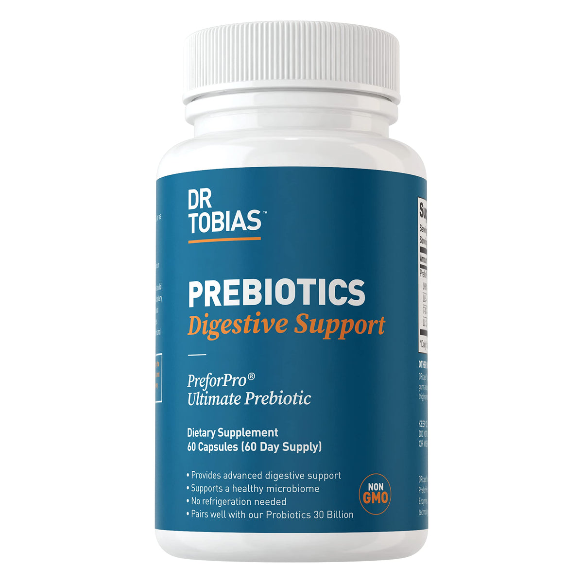 Dr. Tobias Prebiotics, Supports Digestion & Gut Health, Feed Good Probiotic Bacteria