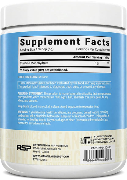 TrueFit Creatine Monohydrate Powder for Women & Men - 5g Pure Micronized | Premium Creatine Monohydrate for Strength, Lean Muscle, Recovery + Focus & Brain Health - Mixes Clean, Third Party Tested