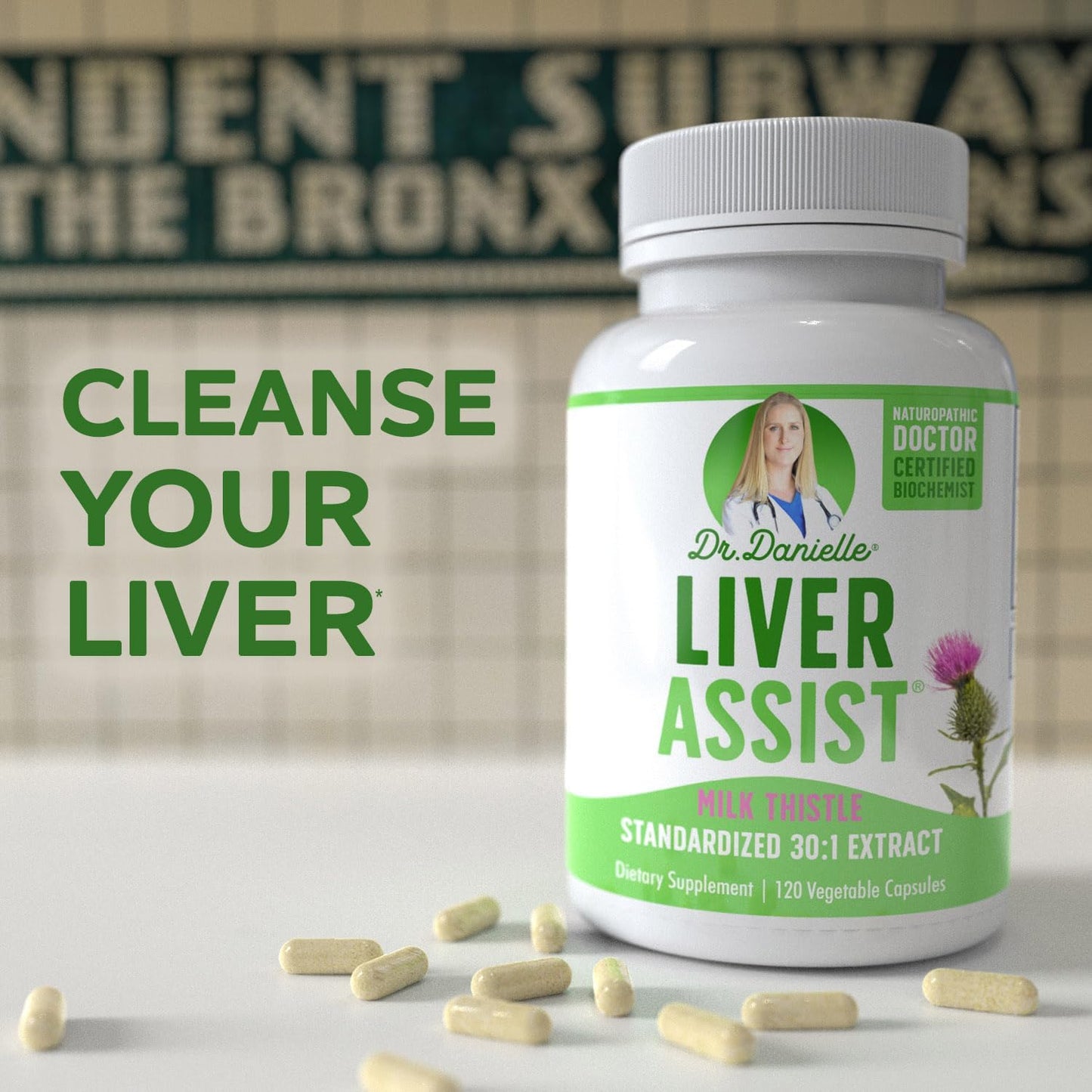 Best Liver Supplements with Milk Thistle - Organic Liver Cleanse Detox & Cleanse - Liver Support for Men and Women - Liver Detox Cleanse Repair - 120 Capsules, Liver Assist by Dr. Danielle