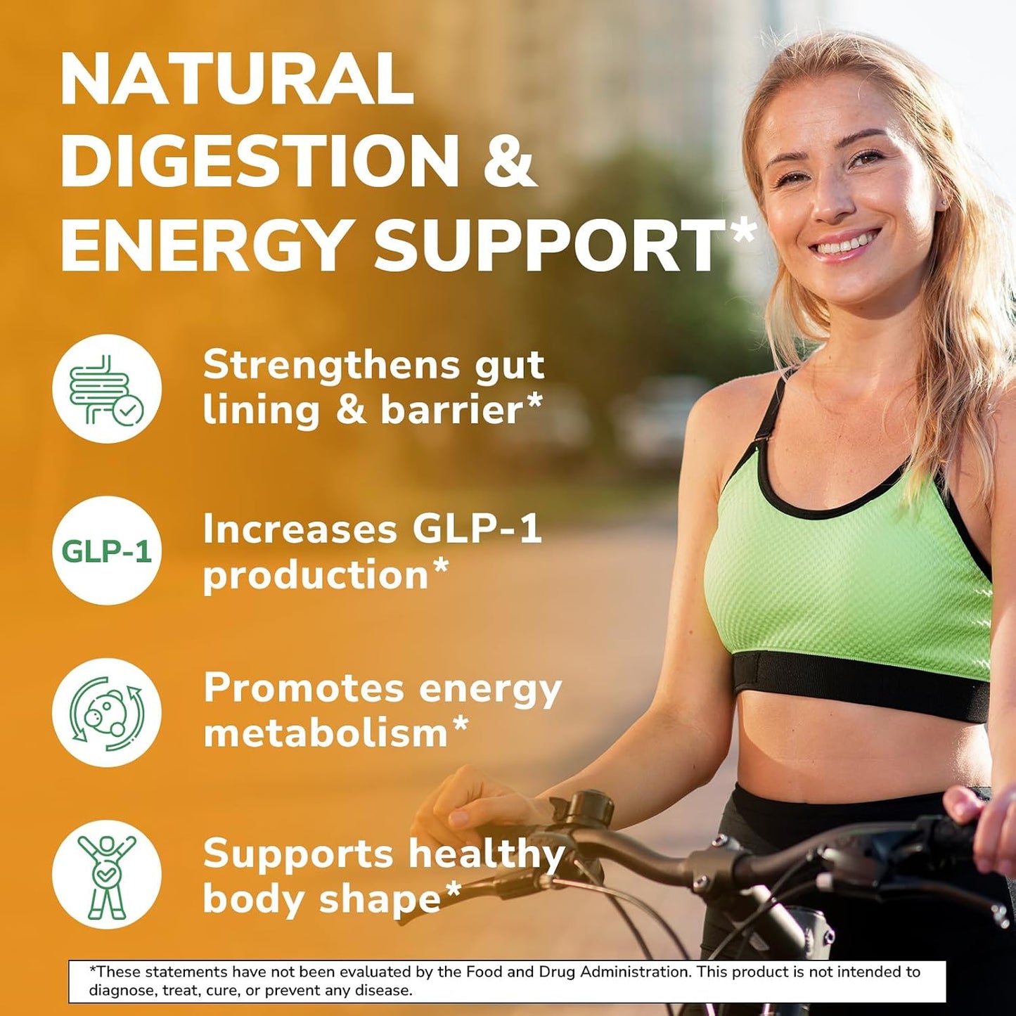 Vitalibre Akkermansia Probiotic 10 Billion TFU, with Concentrated EGCG from Green Tea Extract, GLP-1 Supplement for Gut Health, Metabolism Support & Sustain Energy Levels, 30 Vegan Capsules, No Gluten