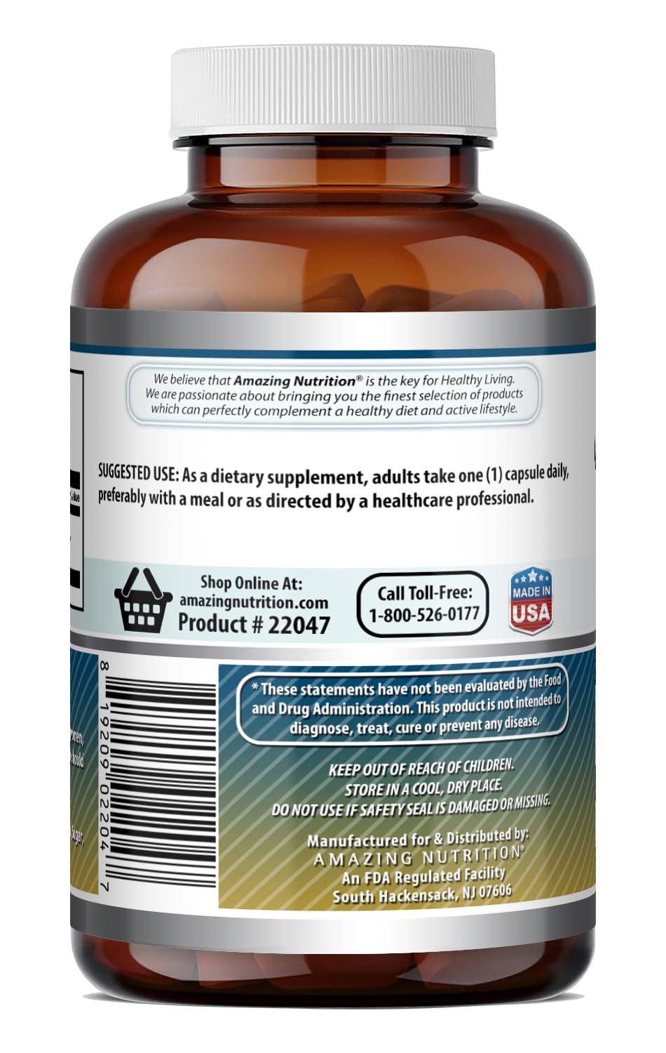 Amazing Formulas Taurine 1000 Mg | Capsules Supplement | Non-GMO | Gluten-Free | Made in USA (200 Capsules)