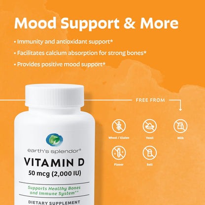 Earth's Splendor Energy & Health: Vitamin B12 (200 Tablets), Magnesium for Bone & Muscle Support (100 Caplets), Vitamin D3 2,000 IU (75 Capsules) – No Artificial Additives, Gluten & Wheat Free