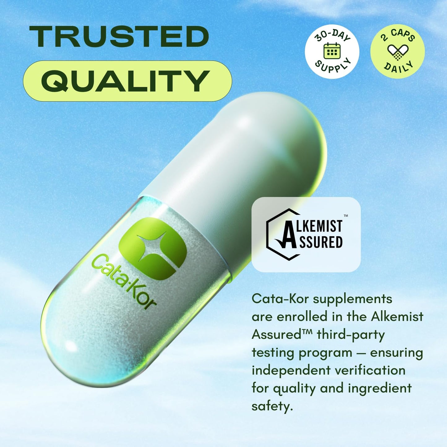 Cata-Kor NMN Supplement Alternative – Liposomal NAD+ Supplement - NAD CORE 30-Day Supply 60 Capsules