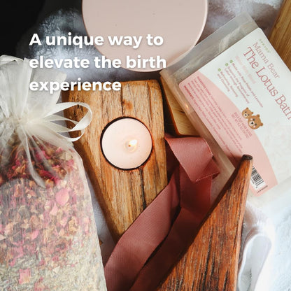 SPRIGS The Lotus Bath, 5.2 Oz | Herbal Water Birth Blend | Bathtub Additive with Soothing Natural Ingredients - Organic Rose, Chamomile, Lemongrass & Lavender | Relaxing Labor & Delivery Aromatherapy