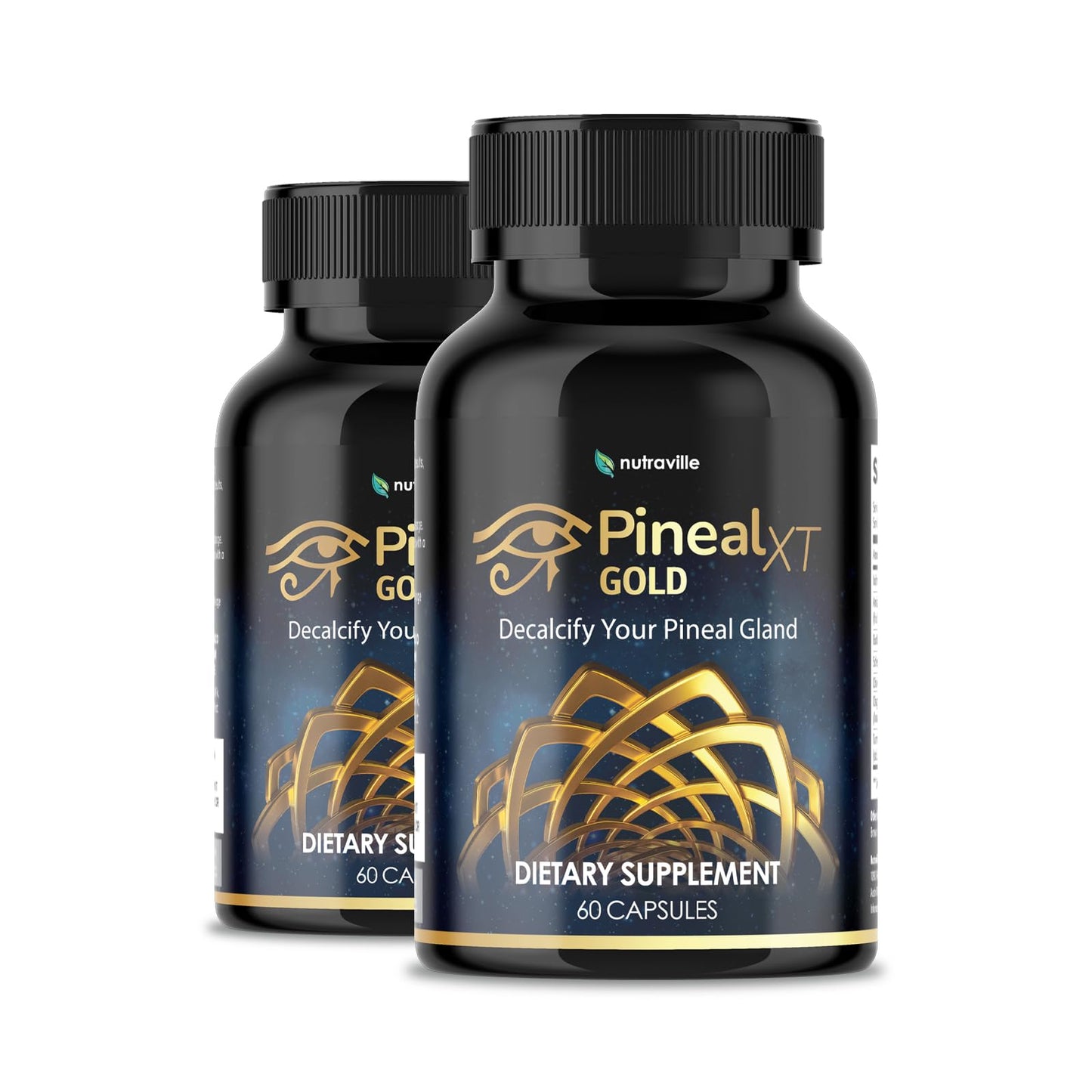 Pineal XT Gold Pineal Gland Supplement, Third Eye Awakening | Focus and Memory Supplement for Brain, 7 Powerful Ingredients Detox and Activate Your Pineal Gland, 30 Count, 1 Daily