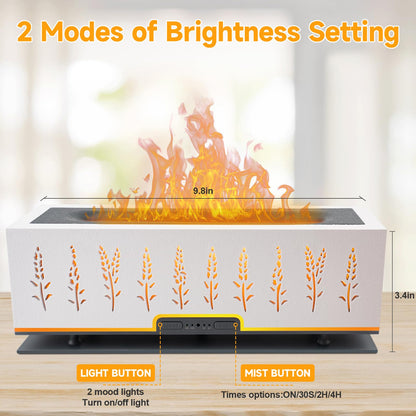 WENPHONE Flame Air Aroma Diffuser Humidifier, Essential Oil Diffuser, 200ml Aromatherapy Diffuser
