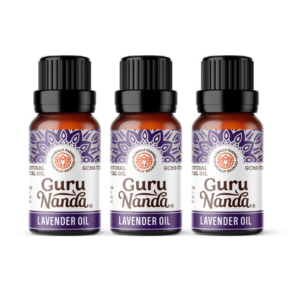 GuruNanda Lavender Essential Oil - 100% Pure, Natural and Undiluted Aromatherapy Oil 