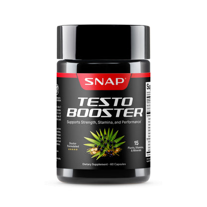 Snap Supplements Big Boy Bundle, Daily Men's Health Support, 90 Caps. Each | Includes Prostate Health with Saw Palmetto for Men, Testo Booster for Men & Nitric Oxide Booster, Vegan, Non-GMO, Gluten-Free
