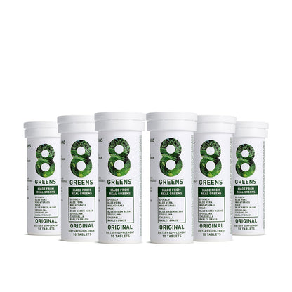 8Greens Daily Greens Effervescent Tablets - Superfood Booster, Energy & Immune Support