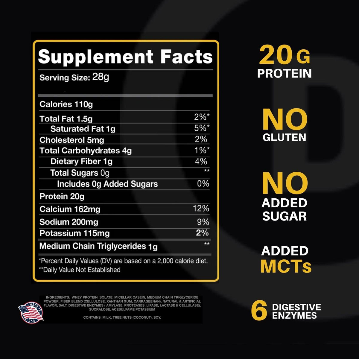 Devotion Nutrition Protein Powder Blend | Gluten Free, Keto Friendly, No Added Sugars
