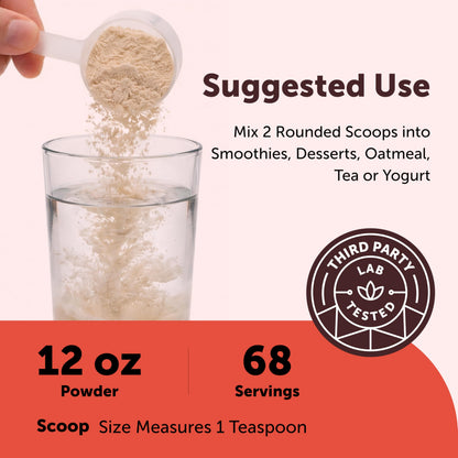 Micro Ingredients Organic Camu Camu Powder, 12 oz | Freshly Harvested Berry | Source of Naturally Occurring Vitamin C | Non-GMO, Vegan Friendly