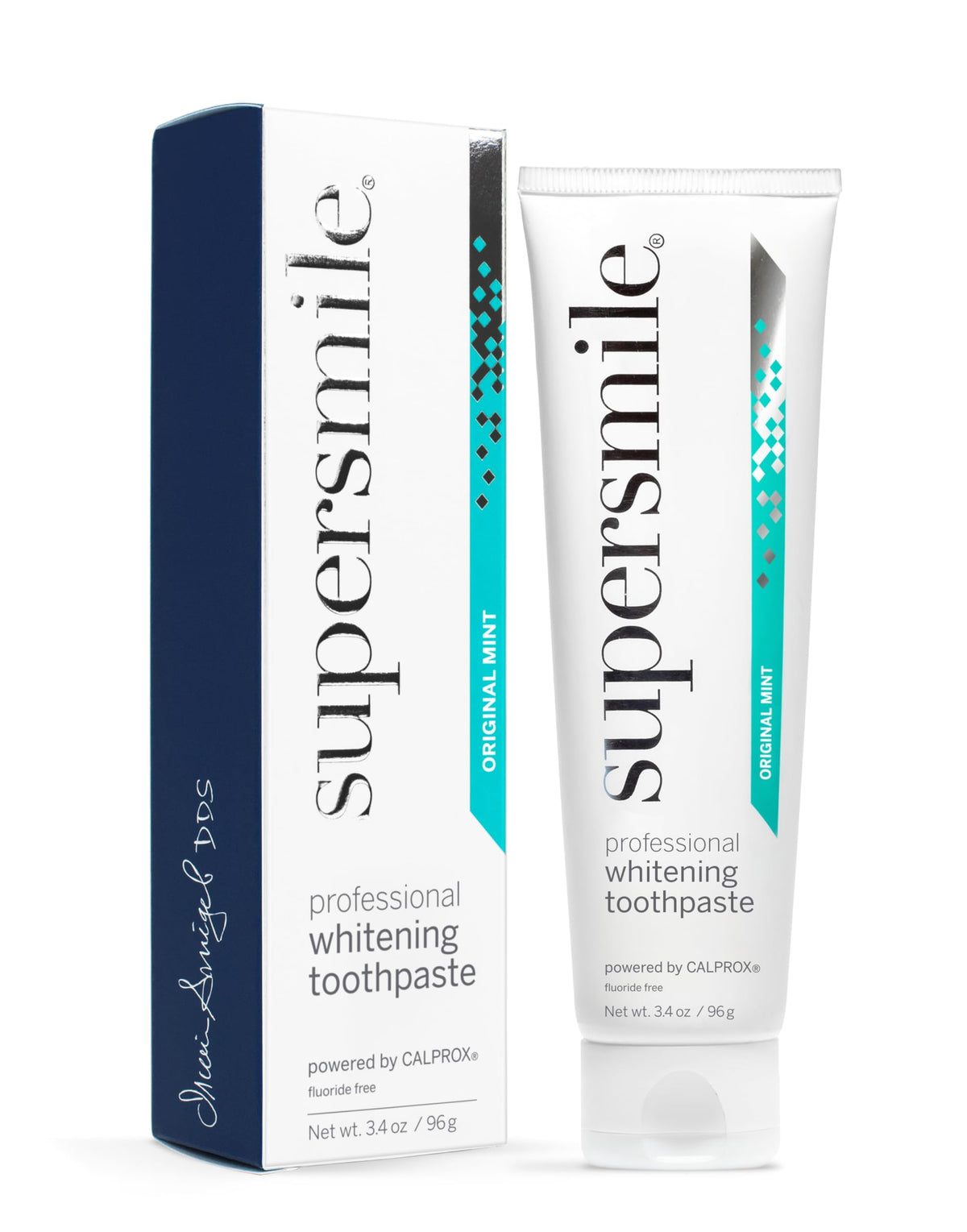 Supersmile Original Mint Whitening Toothpaste, 8 Oz, Whitens 6 Shades