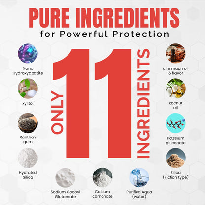 Ollie Fluoride Free 10% Nano Hydroxyapatite Toothpaste, Clean Mint, 1 Pack