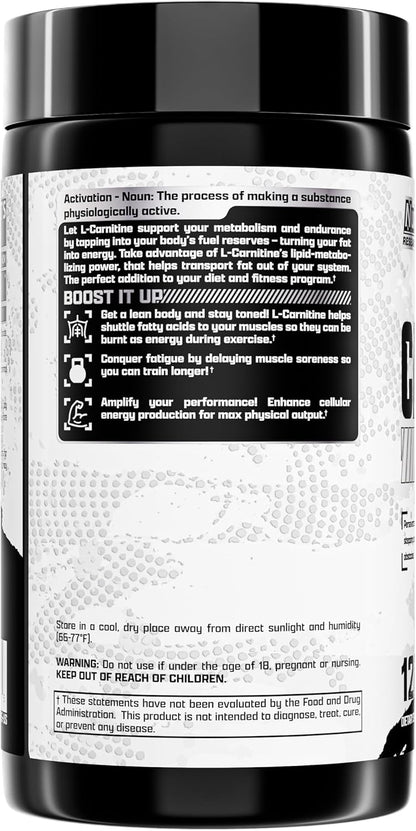 Nutrex Research Lipo-6 L Carnitine 1000mg | Pure L-Carnitine Tartrate Supports Fat Metabolism, Energy, Stimulant Free Weight Management Supplement, Keto Friendly - 120 Capsules
