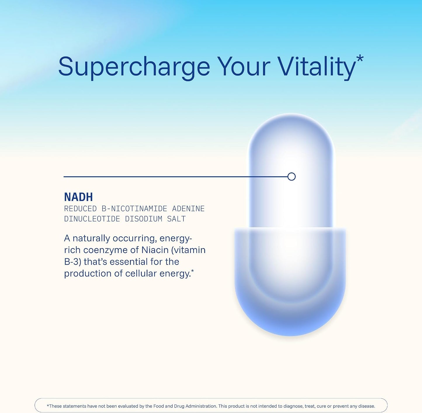 ProHealth NADH Pro - Boost NAD+ (25 mg, 60 Fast-Acting lozenges) Boost Energy, Memory and Focus | Mood Support | Antioxidant | ATP Production