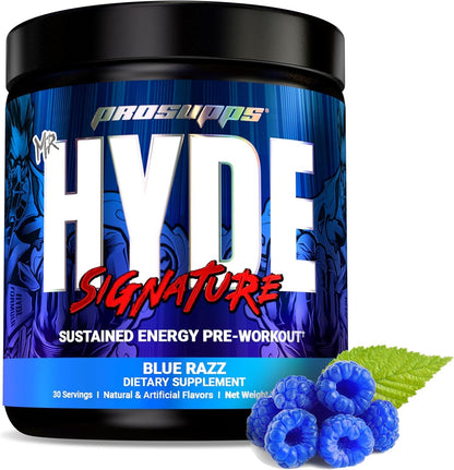 ProSupps L-Carnitine 3000 Stimulant Free Liquid Shots (31 Servings, Berry) and Mr. Hyde Signature Series Pre-Workout Energy Powdered Drink (30 Servings, Blue Razz) Bundle