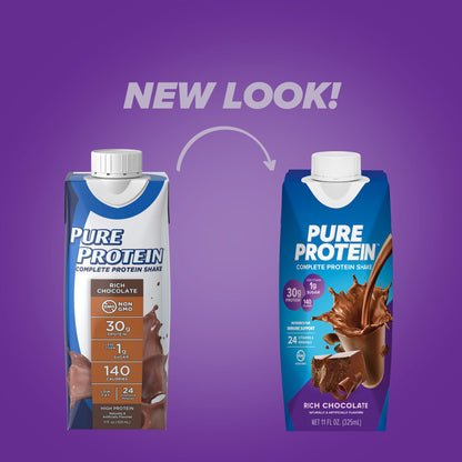Pure Protein Chocolate Protein Shake, 30g Complete Protein, Ready to Drink and Keto