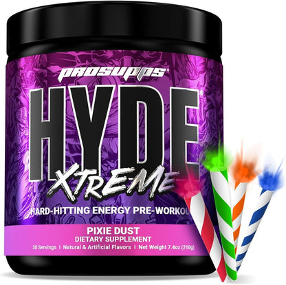 PROSUPPS Hyde Xtreme Hard-Hitting Energy Pre-Workout, Pixie Dust, and Creatine 300 Bundle