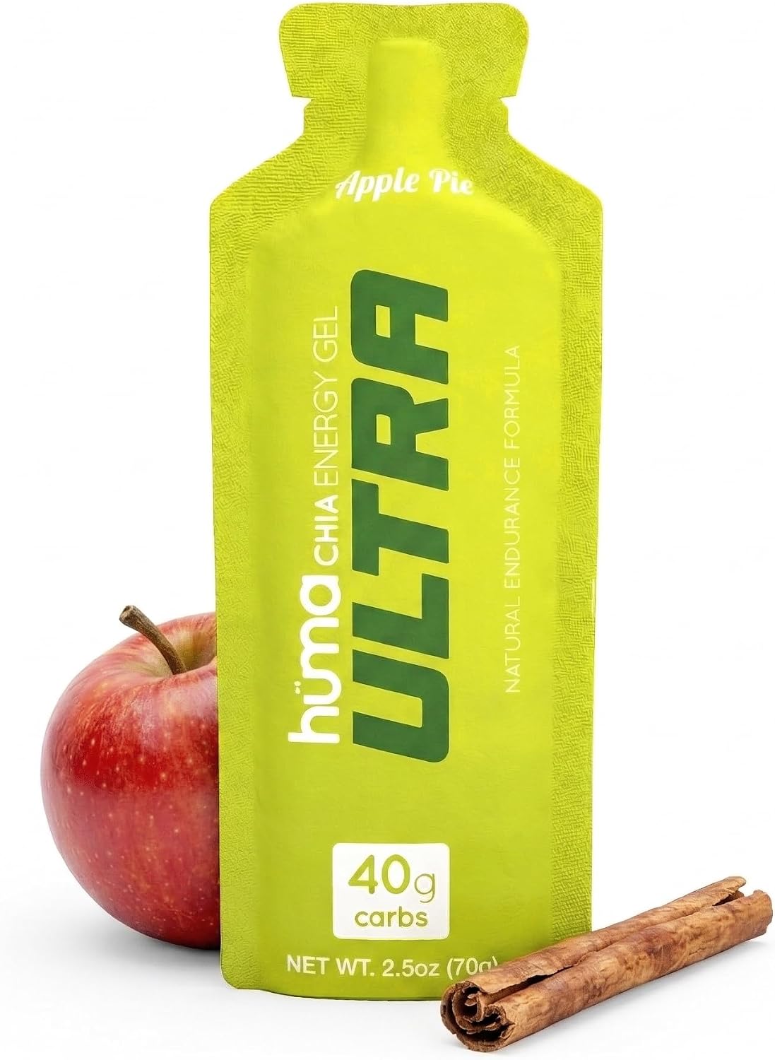 Huma Ultra Energy Gel, Apple Pie, 8 Gels