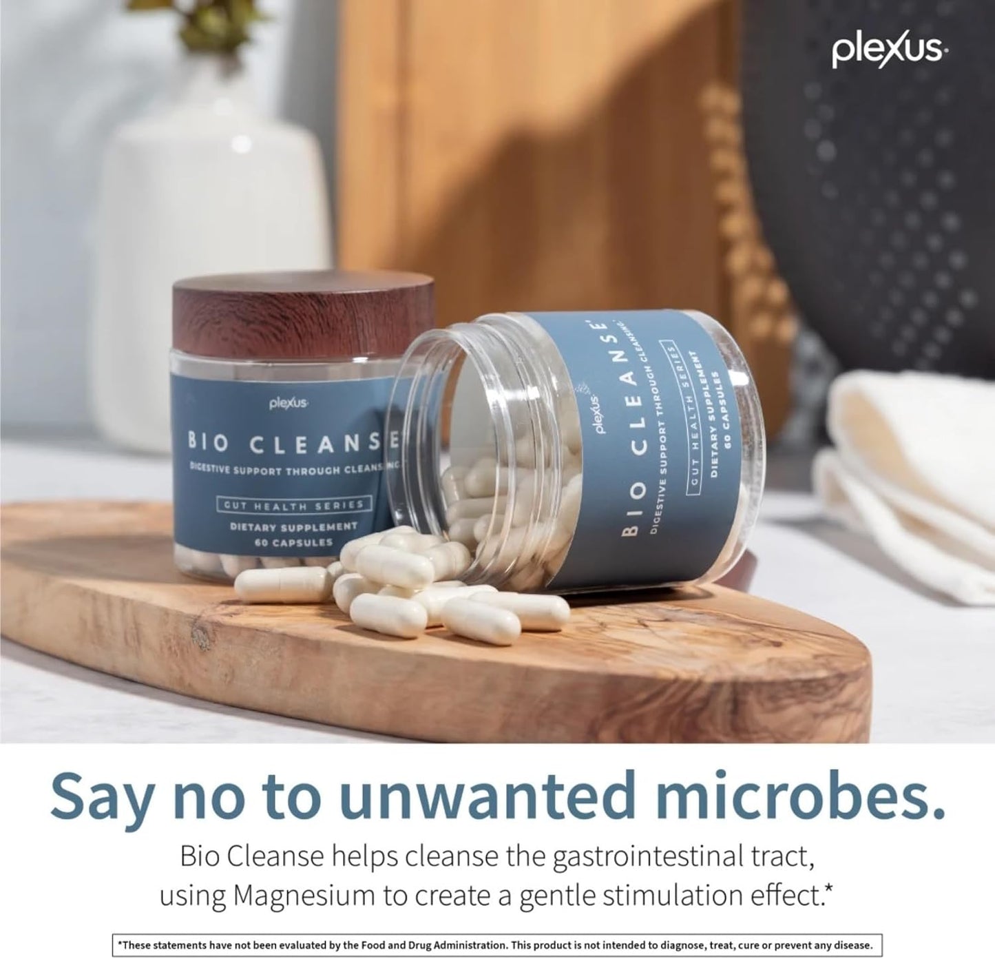 Plexus® Bio Cleanse® 60 ct. | Daily gut health supplement with magnesium for digestive cleansing, regularity, and vitamin C antioxidant support