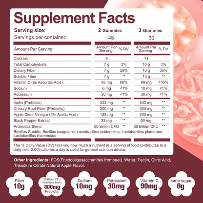 Migcopat (Grape, Apple, Orange) Fiber Gummies+Apple Gummies