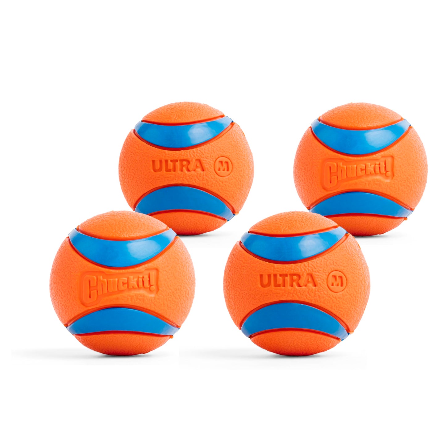 Chuckit! Ultra Ball Dog Toy - Medium Bouncy Fetch Balls For Dogs 20-60 lbs - Made from Durable Rubber - Floating Water Pet Toys - Size Medium - 2.5-inch Diameter - Pack of 2 | Bouncy durable rubber design for pups 20-60 lbs, high bounce action for active
