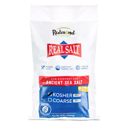 REDMOND Real Sea Salt - Natural Unrefined Gluten Free Fine, 26 Ounce Pouch (1 Pack)