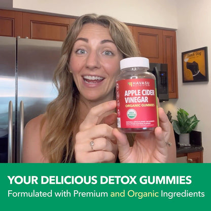 Organic Apple Cider Vinegar Gummies Detox | The Mother Enzyme | ACV Gummy