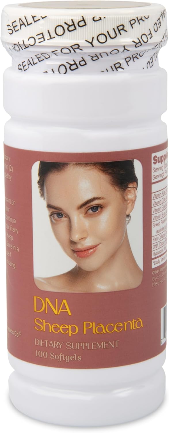 DNA Sheep Placenta, Fish Collagen, Hyaluronic Acid, 100 Caps