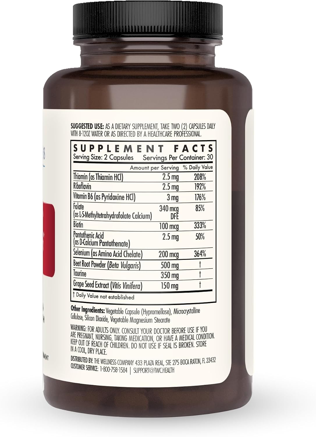 Healthy Heart – Grape Seed Extract & Taurine, Cardiovascular Support, 60ct